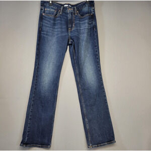 Old Navy Jeans Mens 32x32 Blue Boot Cut Built In Tough Flex Dark Wash Outdoors